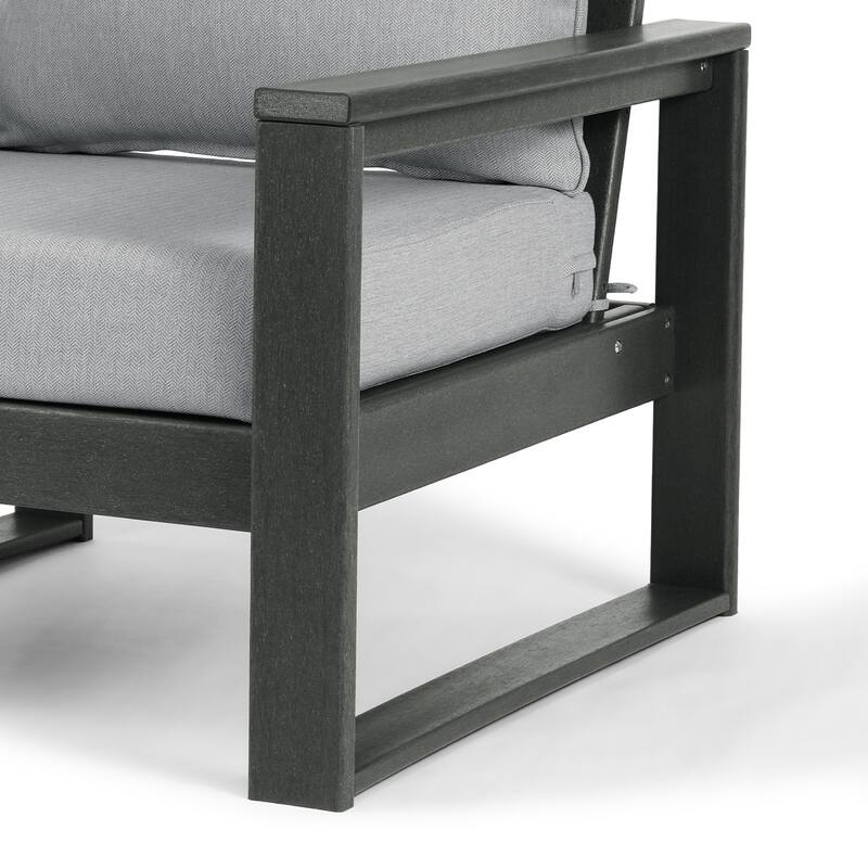 Endless Outdoor Patio Love Seat with Gray Frame
