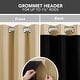preview thumbnail 55 of 91, Deconovo 100 Percent Blackout with Liner Grommet Curtain (2 Panel)