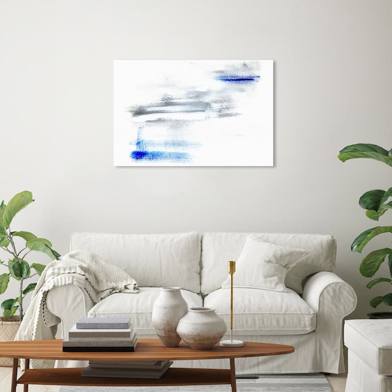 Wynwood Studio Canvas Abstract Blue You White and Modern & Contemporary Wall Art Canvas Print - 20 x 30