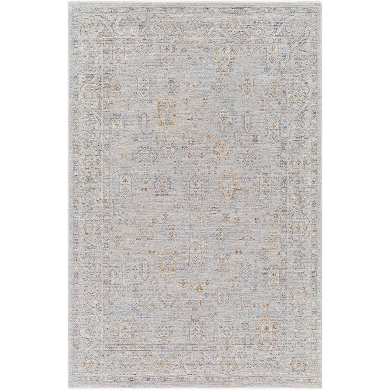 Livabliss Traditional Avant Garde Medallion Area Rug - 7'10" x 10'2" - Grey/Slate