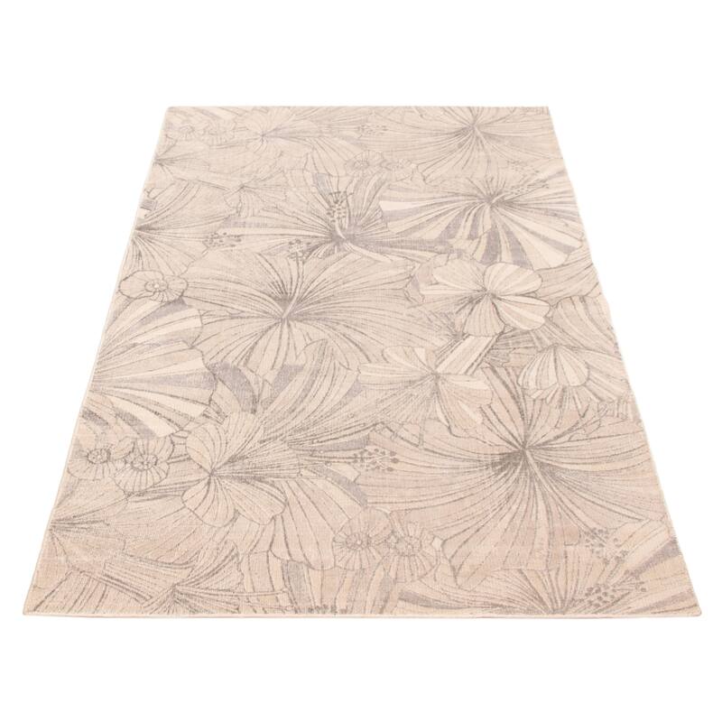 ECARPETGALLERY Hand-knotted Kashkuli Gabbeh Beige Silk Rug - 5'0 x 8'1