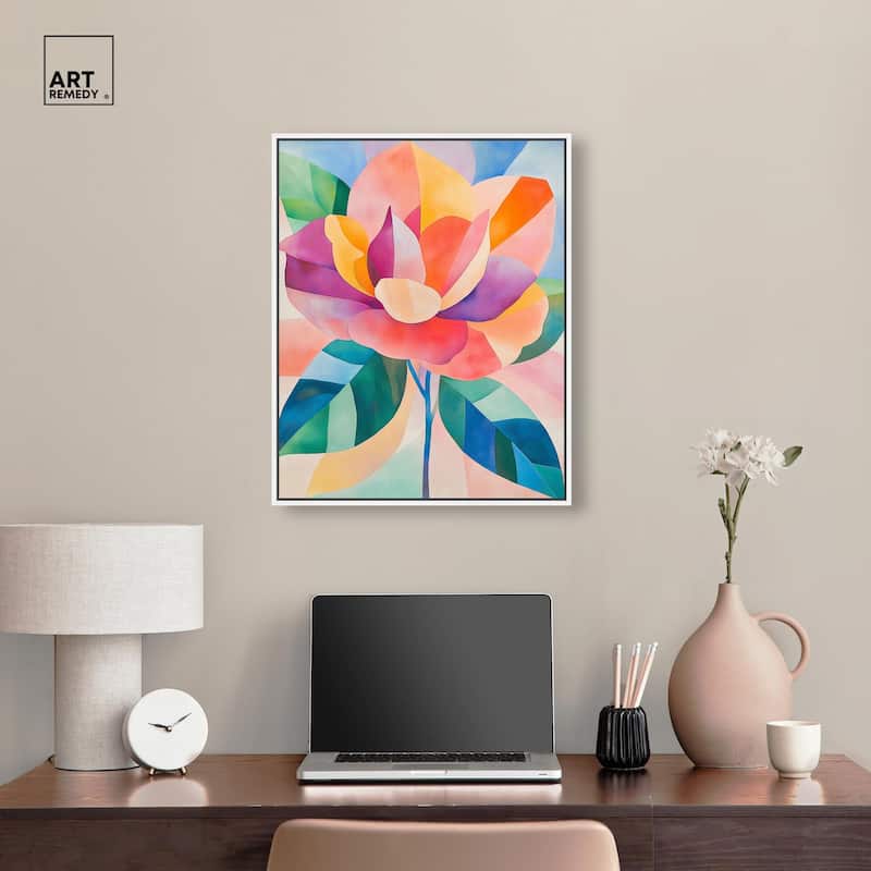 Ail Geofloral I Canvas by Art Remedy