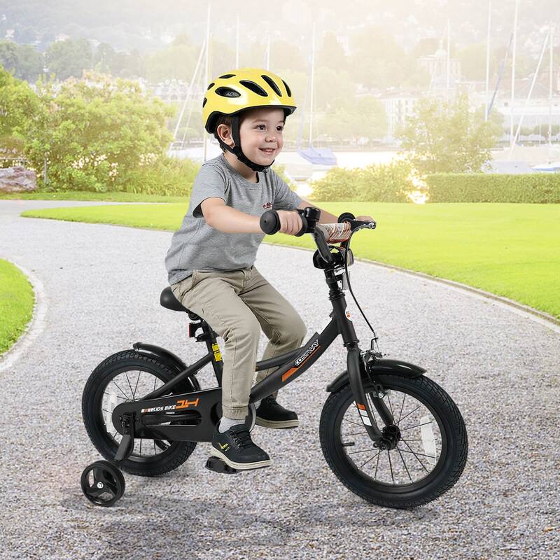 Costway 14" Kids Bike with Removable Training Wheels Adjustable Seat & - See Details