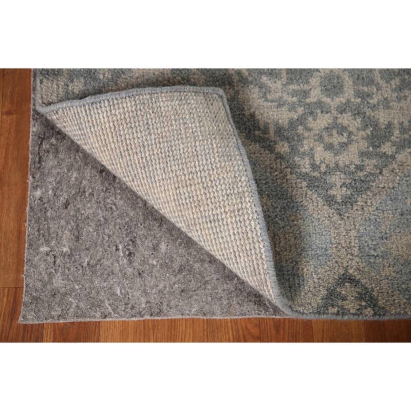 Geometric Moroccan Indian Area Rug Hand-Knotted Wool Carpet - 5'1"x 7'11"