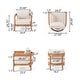 preview thumbnail 4 of 10, Brooklyn Outdoor Acacia Wood Club Chair with Cushions (Set of 2) by Christopher Knight Home