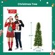preview thumbnail 2 of 6, 4.5/6/7.5/9 FT Pre-Lit Frosted Pine Artificial Christmas Tree with LED Lights - N/A