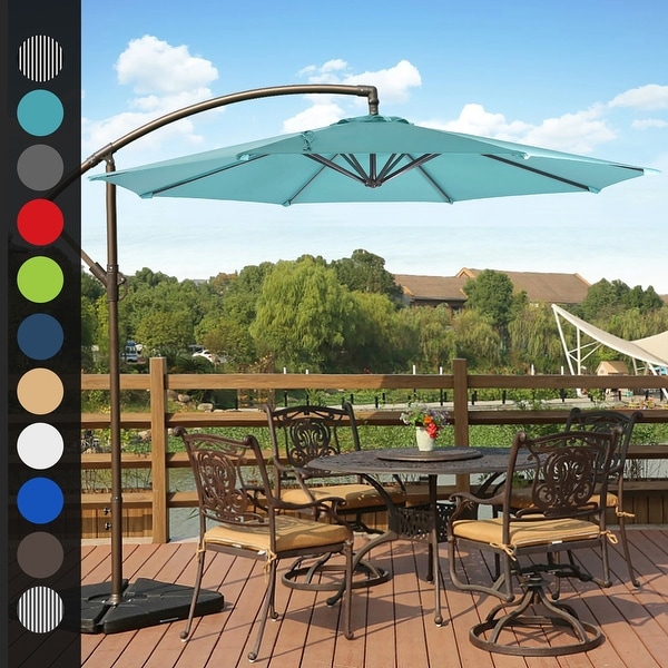 10 ft offset patio umbrella