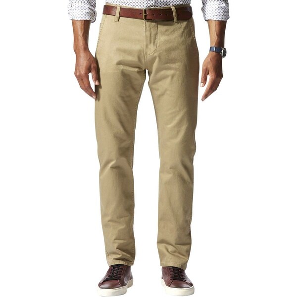 slim tapered khaki pants