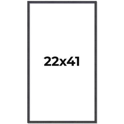 22x41 Frame Brown Solid Wood Picture Frame - Complete Modern Photo