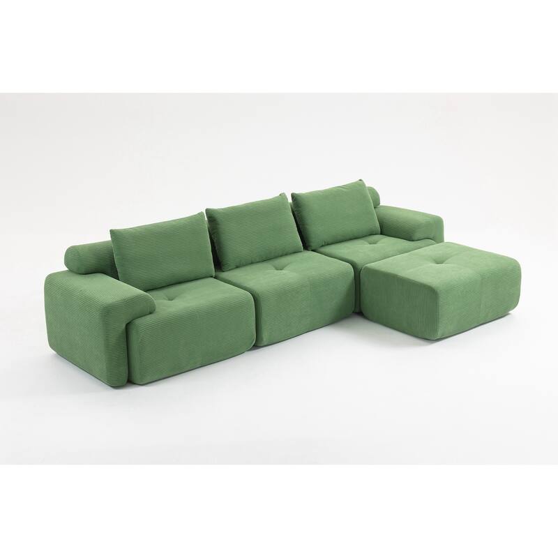 L-Shaped Sectional Couches for Living Room with Memory Foam