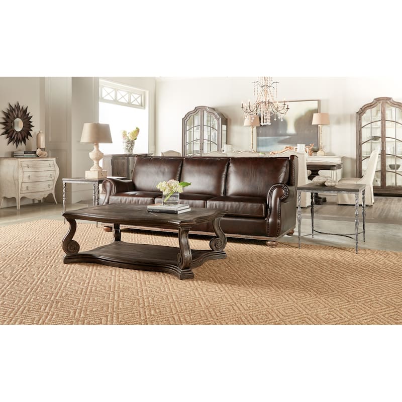 Hooker Furniture 5961-80109-COFFEE-TABLE-A Traditions 52" Wide Oak and