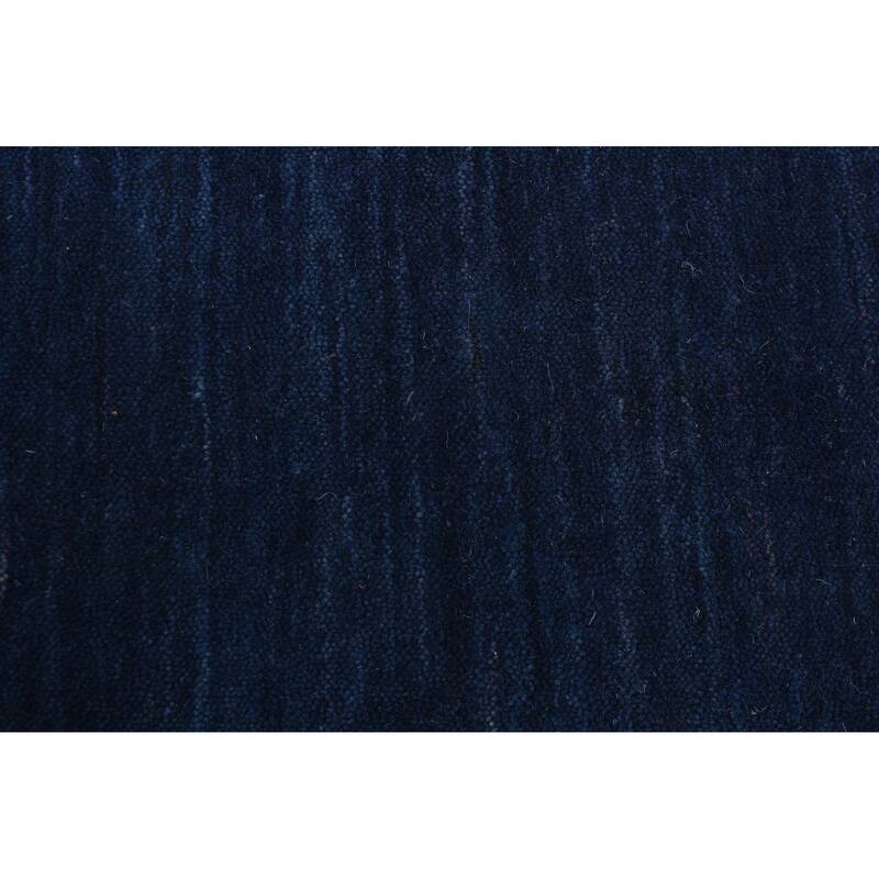 ECARPETGALLERY Hand Loomed Kashkuli Gabbeh Dark Navy Wool Rug - 3'11 x 5'6