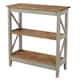 Option Gray wash stain, shelves in antique brown stain.