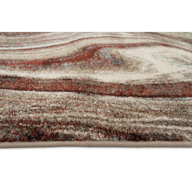 Liora Manne Ashford Agate Indoor Rug Red