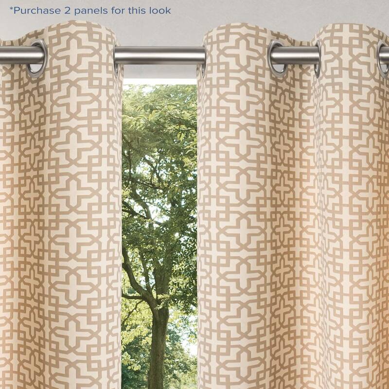 Outdoor Cabana Trellis Grommet Panel