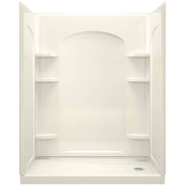 Sterling 72180120 Ensemble 60" 4 Piece Shower Module with Right Hand Drain and Integrated Shelves