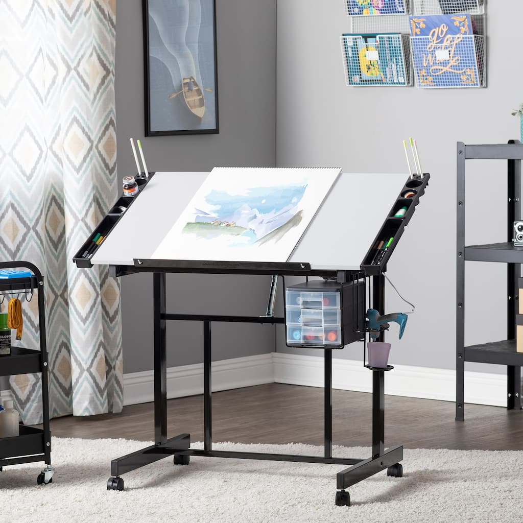 Studio Designs Deluxe Mobile Drawing and Craft Table with Storage