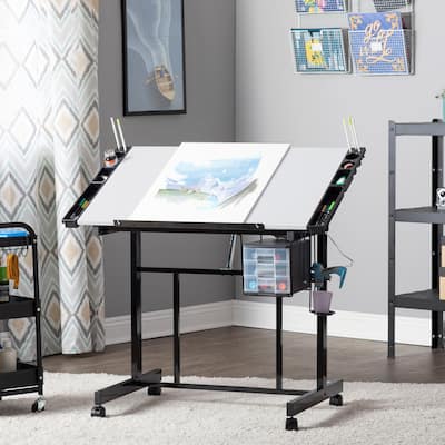 Studio Designs Deluxe Mobile Drafting Table with Storage