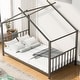 preview thumbnail 6 of 28, Twin Size Metal House Platform Bed with Legs