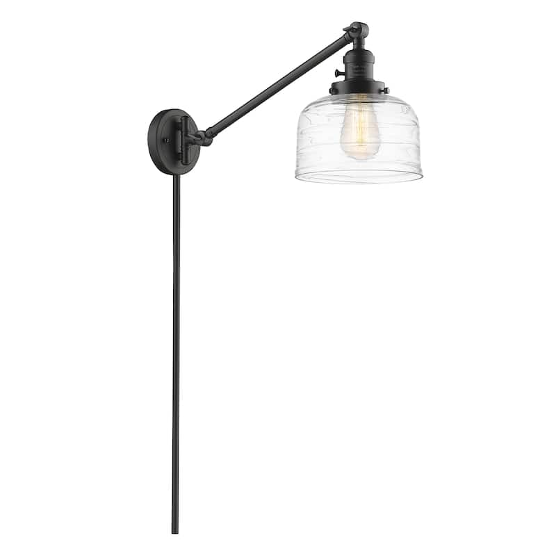 Innovations Lighting Bell - 1 Light 8" Swing Arm - 8" Shade - Plug In or Hardwired