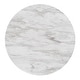 preview thumbnail 6 of 7, Balmforth White Faux Marble Round Dining Table by iNSPIRE Q Classic