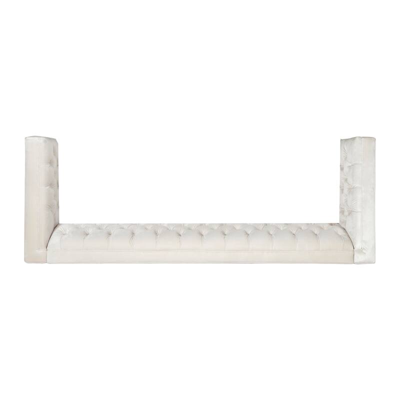 Beige Fabric 3-SEATER SOFA with Contemporary Design