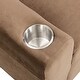 preview thumbnail 2 of 0, Kids Recliner Chair, Upholstered Couch With One Cup Holder, Footrest, Backrest - 17.7”L x 21.3”W x 25.6”H