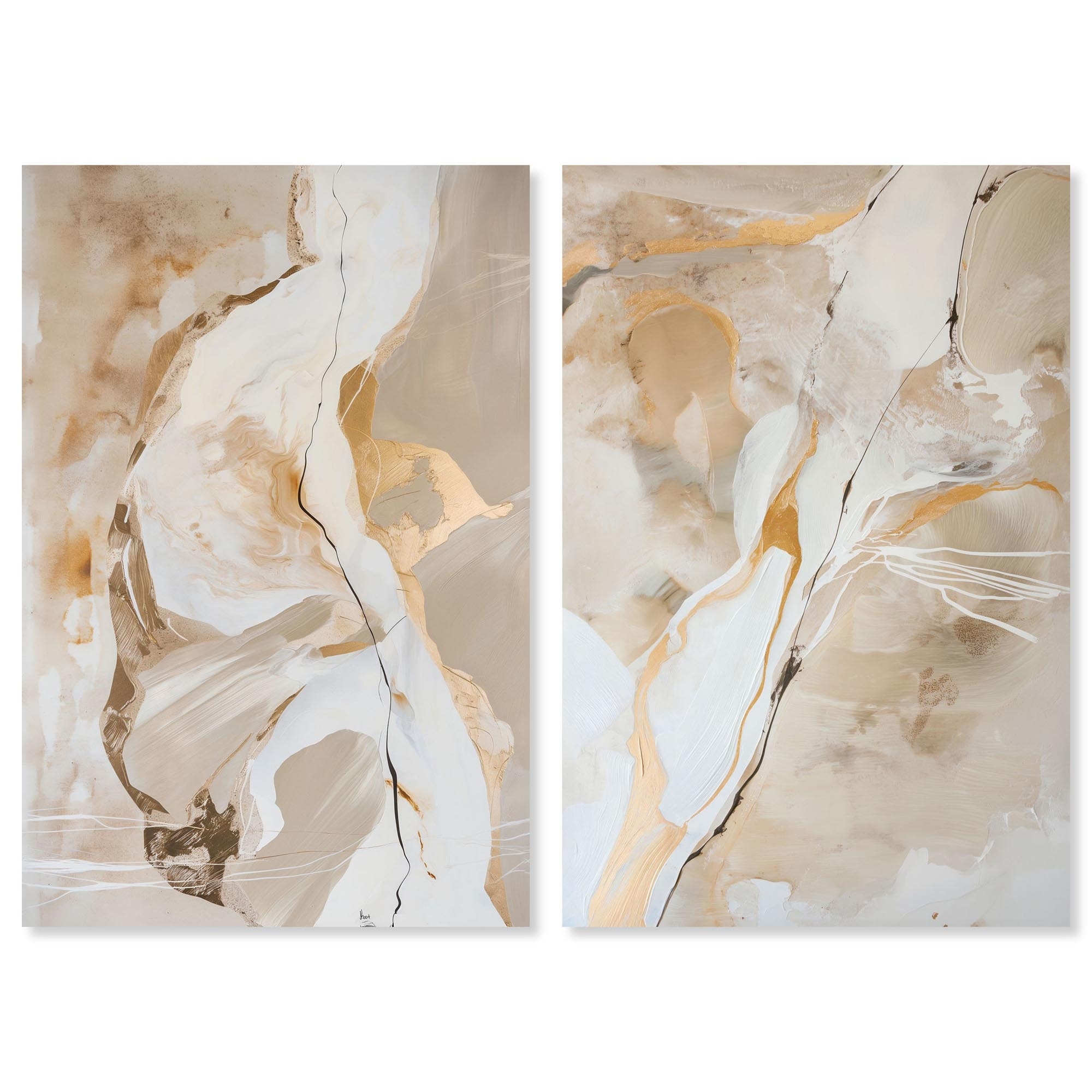Mystic Reviere Set Canvas Set of 2 by Art Remedy, Gallery Wrapped