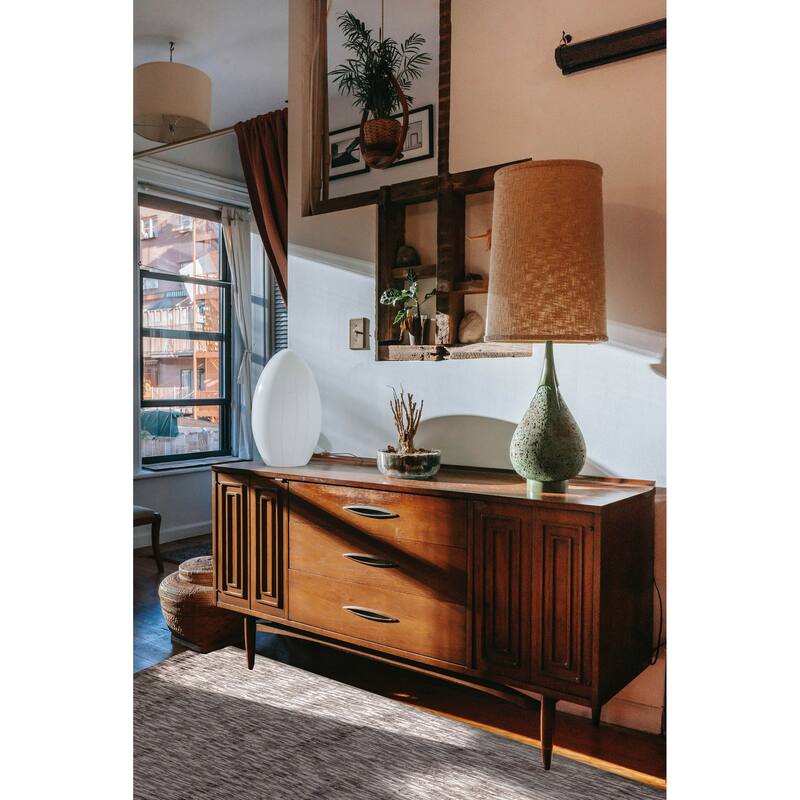 ECARPETGALLERY Hand Loomed Elysian Grey Viscose, Wool Rug - 4'10 x 7'8