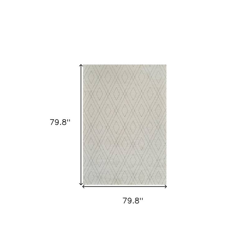 Bevi Abstract Modern Non Skid Stain Resistant Woven Durable Area Rug By HomeRoots