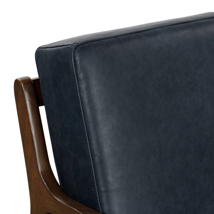 Poly & Bark Verity Leather Lounge Chair - Full Grain Genuine Italian Leather