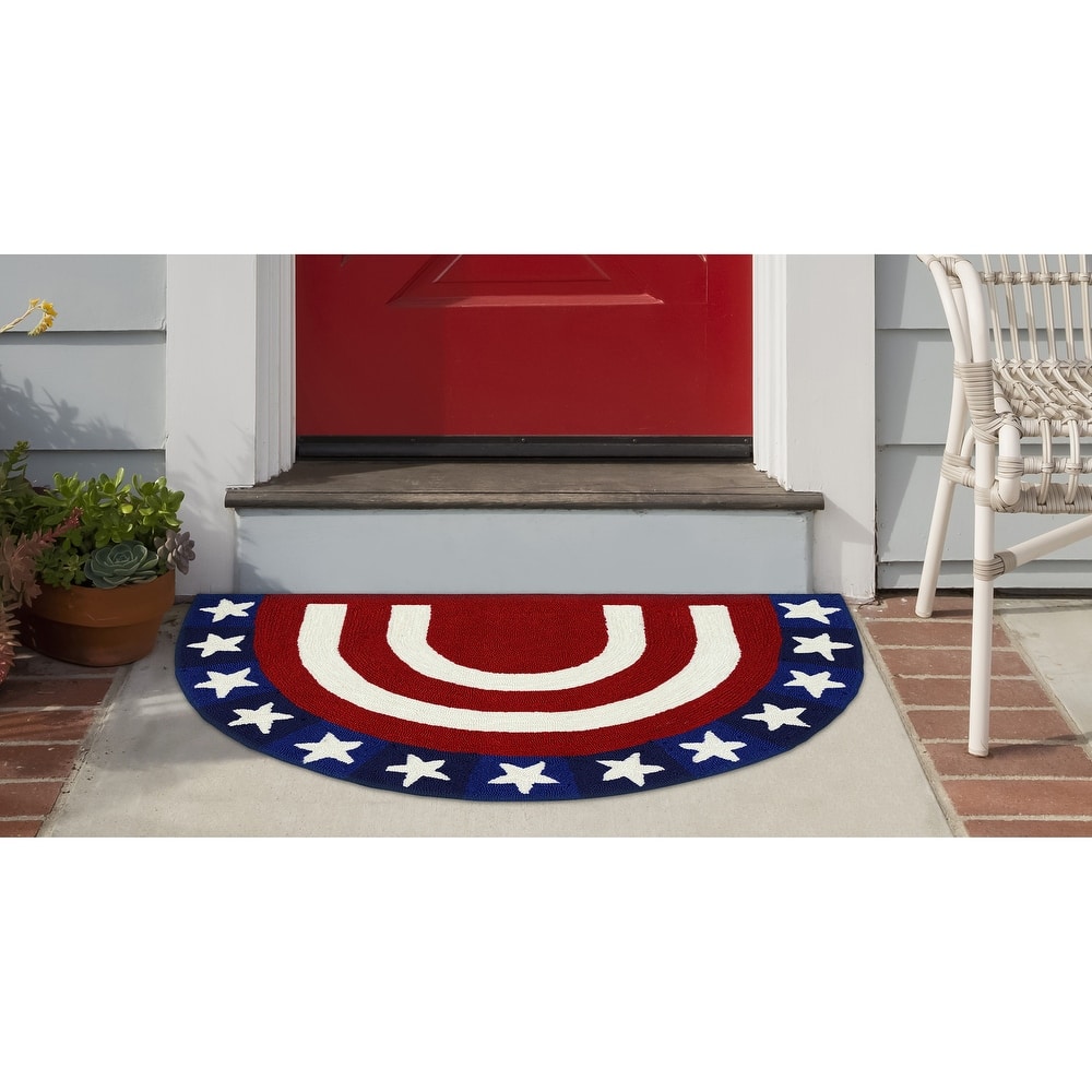 Liora Manne Frontporch Patriotic Pendant Indoor/Outdoor Rug