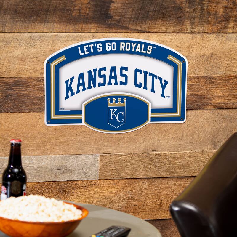 Kansas City Royals Embossed Steel Wall Sign, 11" x 17"