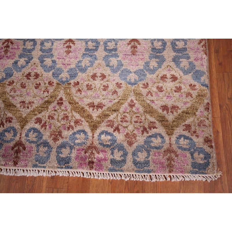 All-Over Handmade Contemporary Indian Area Rug Oriental Jute Carpet - 8'0" X 10'1"