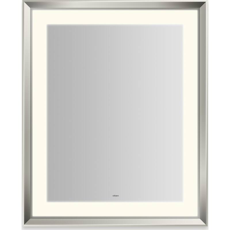 Robern YM2733RPCMD3K Sculpt 27"W x 33"H Rectangular Flat Metal Framed - Polished Nickel