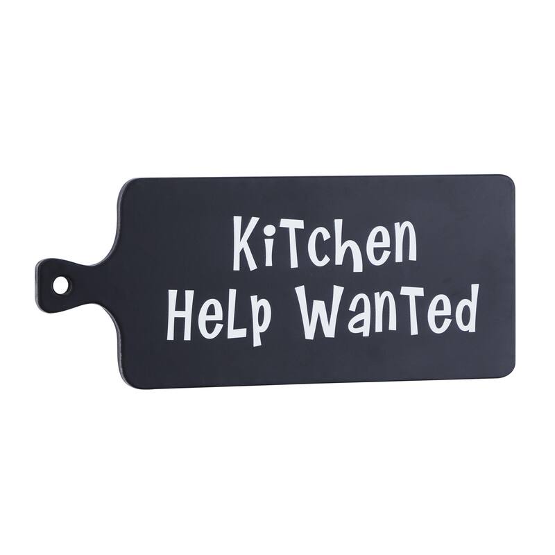 Wood Sign Kitchen Wall Decor - Black - Roche River Decor