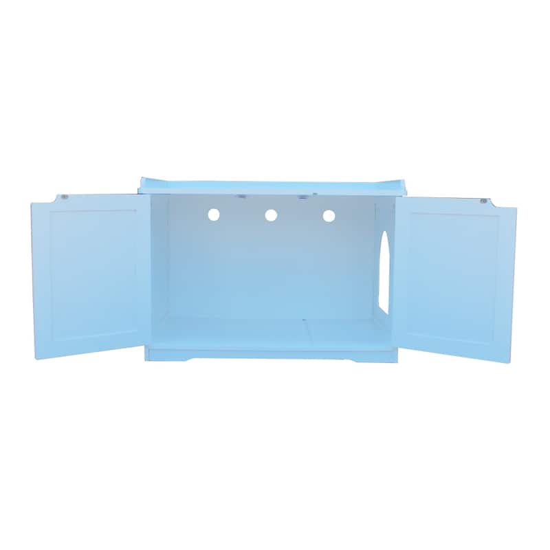 29.72in.W Cat Litter Box Enclosure Hidden Cabinet Cat House Side Table
