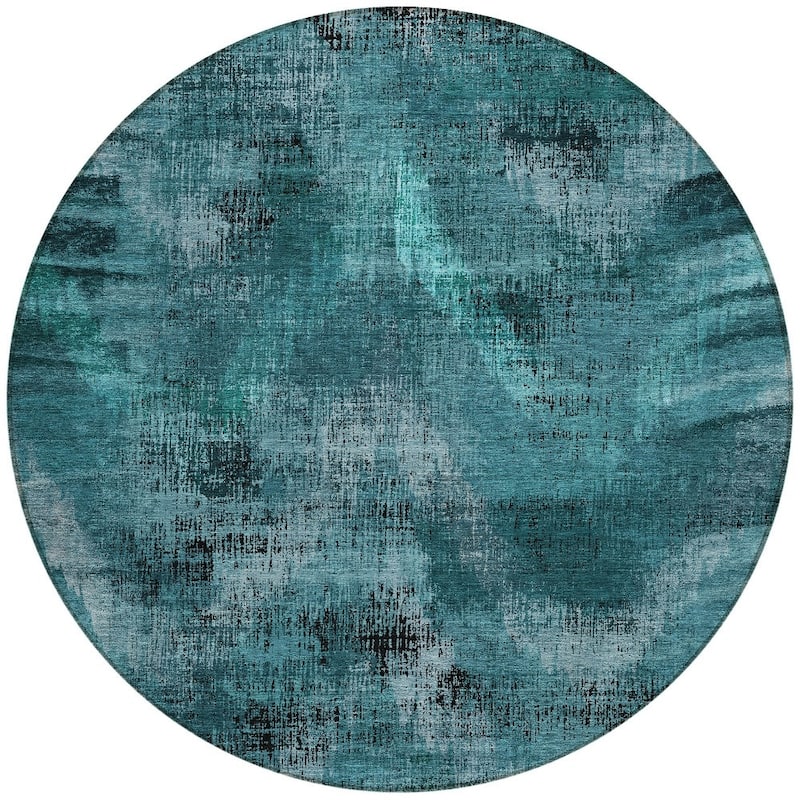 HomeRoots Abstract Transitional Rectangle Outdoor Rug