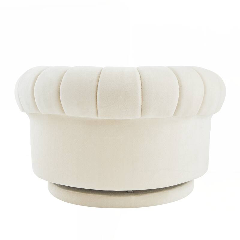 Accent Chair 360°Swivel Chair Sofa Barrel Swivel Chair Round Club Chair