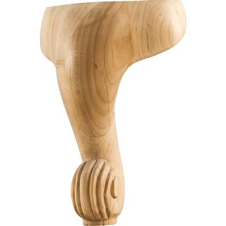 Hardware Resources Foot with Queen Anne Styling, 8"H x 5"W x 5"D