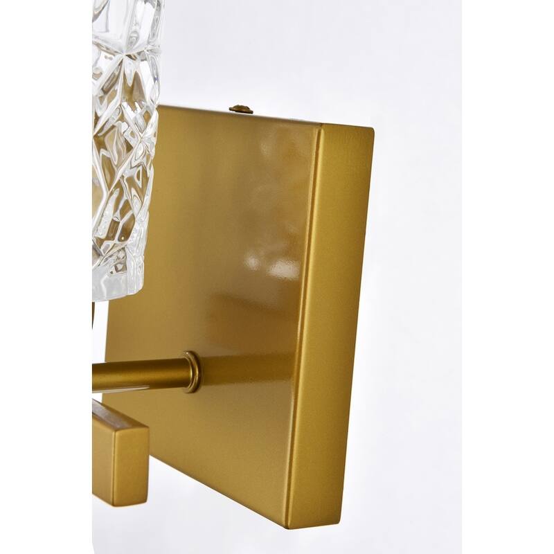Cara 1 Light Bath Sconce with Clear Shade
