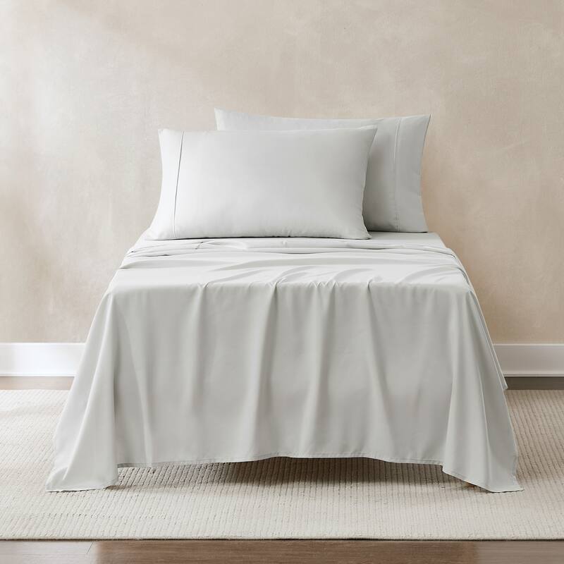 Lush Decor Verona Solid Sheet Set - Light Gray - Twin-XL