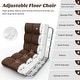 preview thumbnail 55 of 67, Costway Adjustable 14-Position Floor Chair Folding Lazy Gaming Sofa
