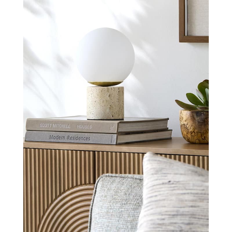 Livabliss Fana Traditional Accent Table Lamp - Brown
