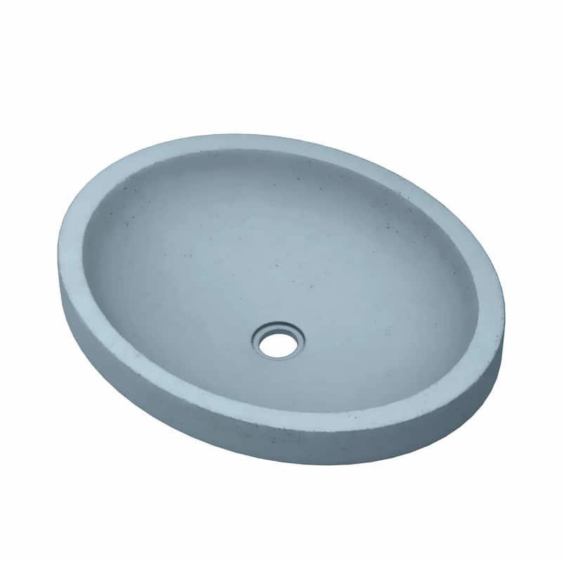 Tolosa NativeStone Drop-in/ Undermount Bathroom Sink - 19" x 16" x 4.75" - Ocean