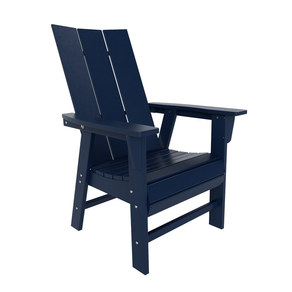 Shoreside Hdpe All Weather Outdoor Patio Adirondack Dining Chair (1PC)