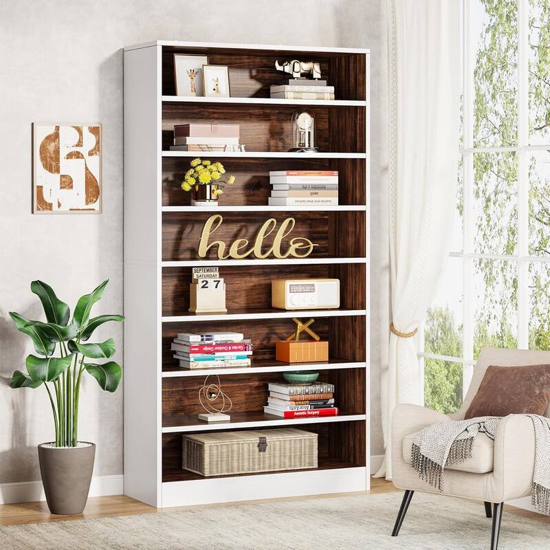 Bookcase, Open Display Storage Shelf, Organizer Cabinet Bookshelf Accent Shelving for Living Room, Home Office, Library, Bedroom