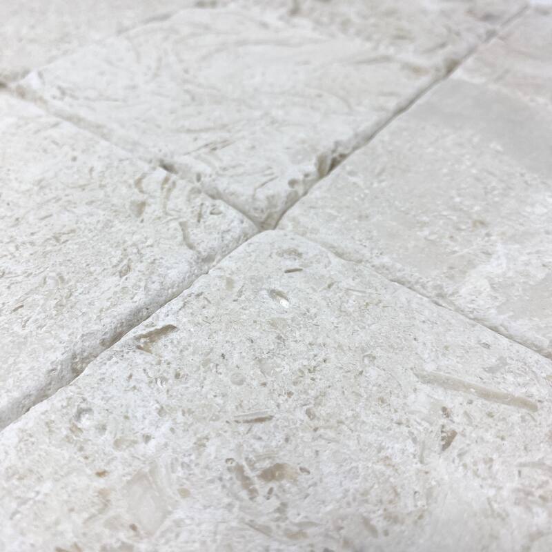 Fresca Limestone 4" x 4" Tumbled TIle