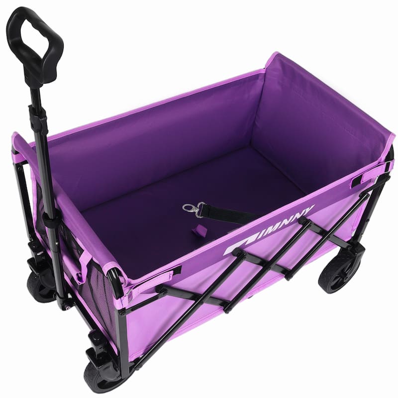 Collapsible Wagon with Wheels, Lightweight Utility Camping Wagons Carts Foldable with 3600lbs Weight Capacity, Carts