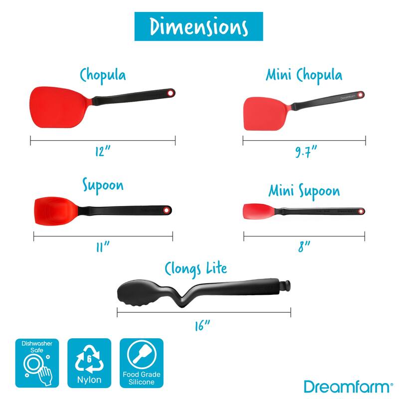 Dreamfarm Everyday Kitchen Essentials, Red